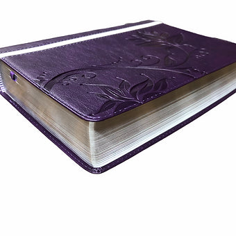 Biblia Mujer Conforme Al Corazon De Dios, RVR 1960, Piel Violeta