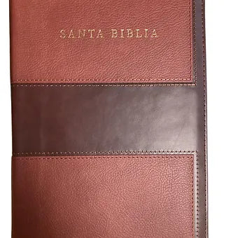 Biblia Letra Grande Tamaño Manual 12 Puntos, Cierre RVR 1960 | Simil Piel Cafe C