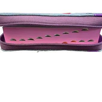 Biblia Compacta Letra Grande 11 Pts, Zipper, Index,  Jean Cinturon Morado