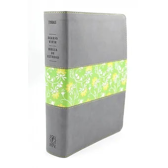 Biblia De Estudio Diario Vivir NTV, SentiPiel Gris / Verde