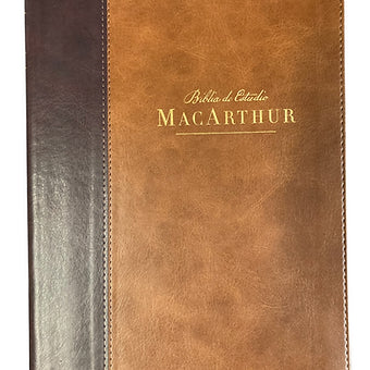 Biblia de Estudio MacArthur NBLA, Imitación Piel Dos Tonos con índice
