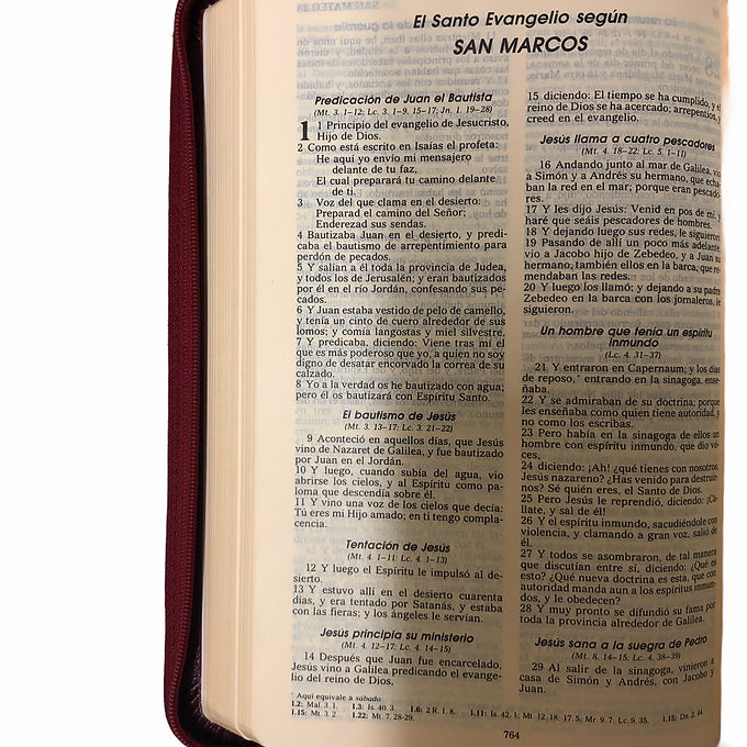 Biblia Más Liviana RVR 1960, Imitación Piel Con Zíper