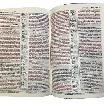 Biblia NTV, Referencia Ultrafina, Letra Grande, SentiPiel Azul
