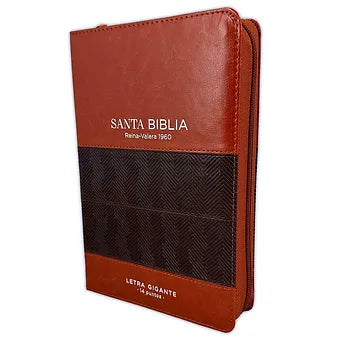 Biblia Letra Gigante Tamano Manual 14 Puntos, Cierre , RVR60  | Imitacion Piel M