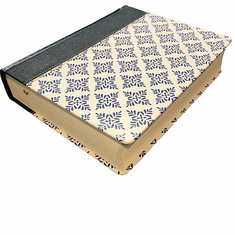Biblia de Apuntes NVI, Letra Grande, Símil Piel Blanco/Azul