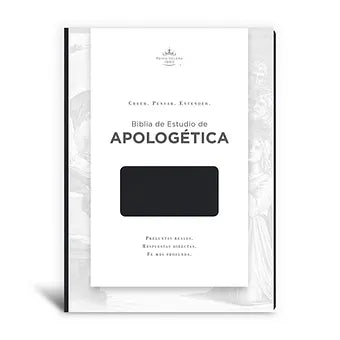 Biblia de Estudio de Apologetica, Imitacion Piel Negro