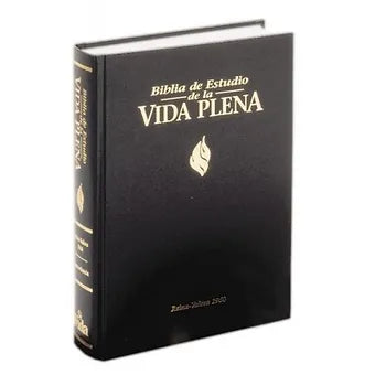 Biblia De Estudio Vida Plena RVR 1960,  Tapa Dura Con Índice