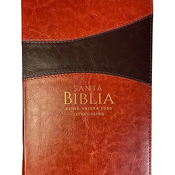 Biblia Tamano Manual Letra Grande 12 Pts Con Indice y Zipper | Imitacion Piel