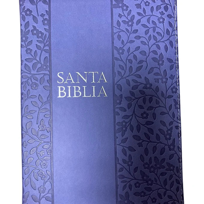 Biblia Letra Grande Tamaño Manual 12 Puntos, Cierre, RVR 1960 | Simil Piel Lavan