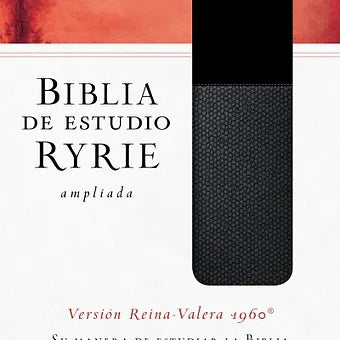 Biblia de Estudio Ryrie Ampliada RVR 1960, Duotono Negro con índice