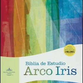 Biblia De Estudio Arco Iris, RVR 1960, Símil Piel Canela-Damasco Con Índice