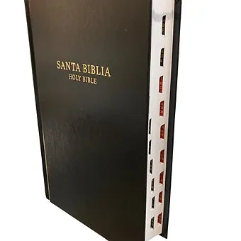 Biblia Bilingüe Tamaño Manual, RVR 1960/KJV, Tapa Dura con índice