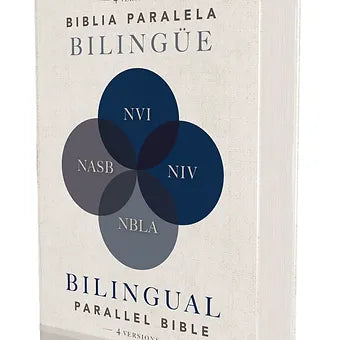 Biblia paralela bilingüe NVI, NIV, NBLA, NASB, Tapa Dura