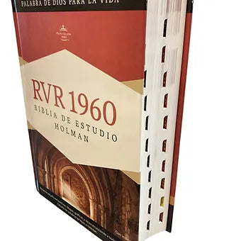Biblia de Estudio Holman, RVR 1960, Tapa Dura Con Indice