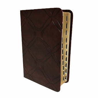 Biblia De Promesas Compacta RVR 1960, Piel Especial Café Con Índice