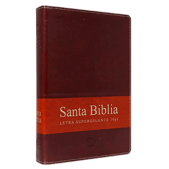 Biblia Letra Super Gigante RVR 1960, Piel Marron Con Indice