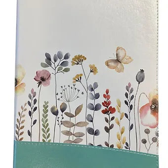Biblia de la mujer conforme al corazon de Dios RVR60, Piel Especial Jardin
