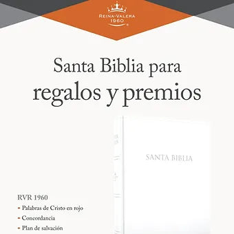 Biblia Regalos y Premios RVR 1960, Imitación Piel Blanco