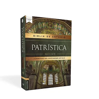 Biblia de estudio Patristica RVR, Simil Piel Marron