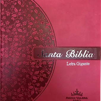 Biblia Letra Gigante RVR 1960, Imitación Piel Rosa