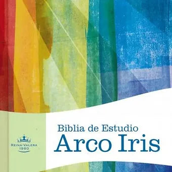 Biblia De Estudio Arco Iris RVR 1960, Piel Fabricada Negro Con Índice