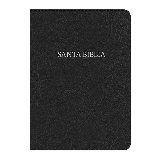 Biblia Letra Grande Tamaño Manual, RVR 1960, Piel Fabricada Negro
