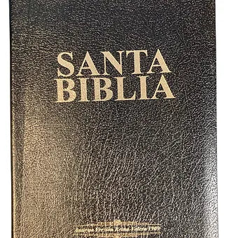 Biblia Letra Grande Tamano Manual RVR 1909, Imitacion Piel Negro Con Index
