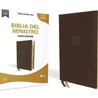 Biblia del ministro letra grande RVR 1960, Imitación Piel Café