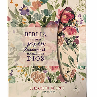 Biblia de una joven conforme al corazon de Dios RVR 1960, Duotono Lujo Floral
