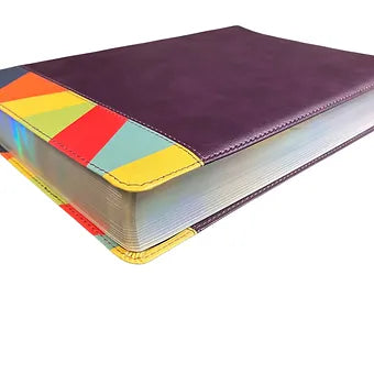 Biblia De Estudio Arco Iris RVR 1960, Imitación Piel Morado