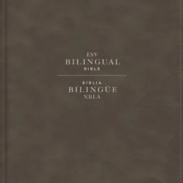 ESV/NBLA, Biblia Bilingüe, soft leather-look gris