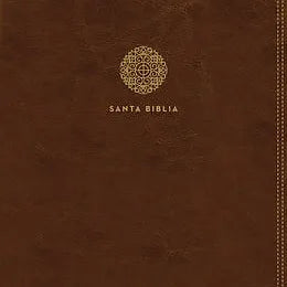 Biblia Letra Super Gigante RVR 1960, Imitacion Piel Cafe Con Indice, Ziper