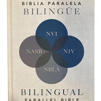 Biblia paralela bilingüe NVI, NIV, NBLA, NASB, Tapa Dura