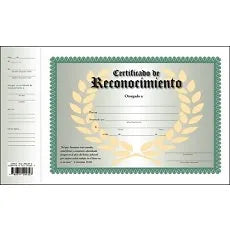 Certificado de reconocimiento
