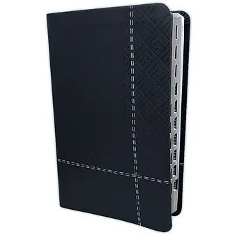 Biblia de Promesas Tamaño Manual, Índice, RVR 1960, Piel Especial Negro