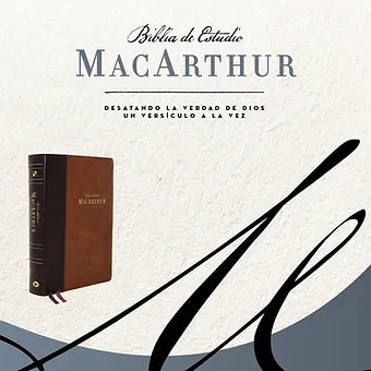 Biblia de Estudio MacArthur NBLA, Imitación Piel Dos Tonos con índice