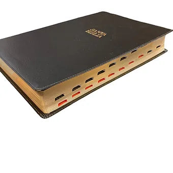 Biblia RVR60 letra supergigante, Piel Fabricada Negro con indice