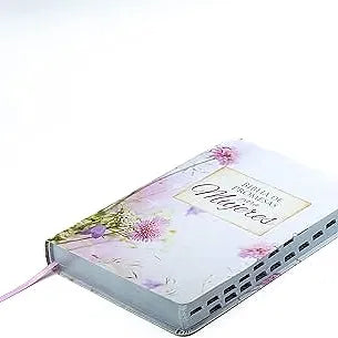Biblia de Promesas RVR-1960, Letra Gigante, Piel especial con índice, Floral
