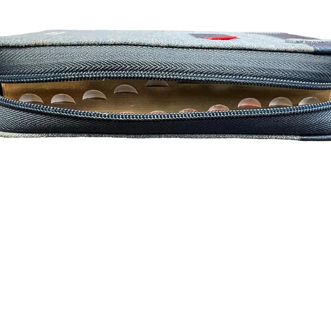 Biblia Tamaño Compacta RVR60, 11Pts, Indice, Zipper | Jean Cinta Azul