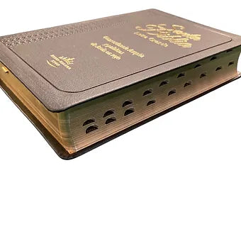 Biblia Letra Grande Tamaño Manual RVR 1960, Imitacion Piel Negro Con indice