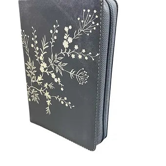 Biblia compacta letra grande 11 Puntos, Simil Piel Mezclilla con indice y cierre