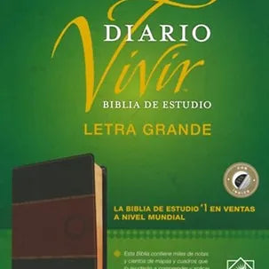 Biblia de estudio del diario vivir NTV, Letra Grande | SentiPiel Cafe Con Indice
