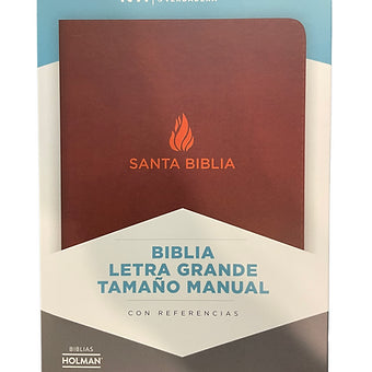 Biblia Letra Grande Tamaño Manual NVI | Piel Fabricada con índice