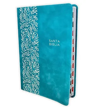 Biblia letra gigante RVR 1960, Simil Piel Verde Esmeralda con indice