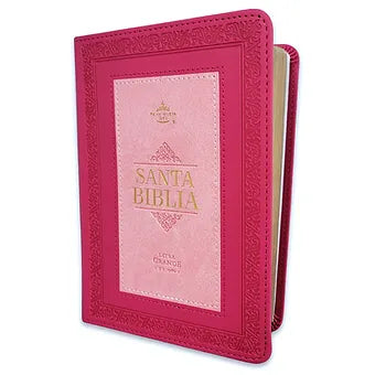 Biblia Portatil 12 puntos RV1960, Imitacion Piel Fucsia-Rosa