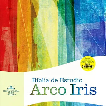Biblia de estudio Arco Iris, RVR 1960, Símil piel verde profundo con índice