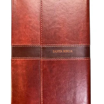 Biblia ultrafina RVR 1960, Simil Piel Marron Con Solapa Con Iman
