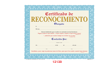 Certificado de "Reconocimiento"