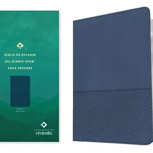 Biblia de estudio del diario vivir para jovenes NTV | SentiPiel Azul Oscuro