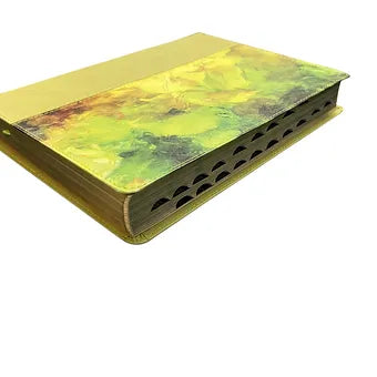 Biblia NTV Ultrafina Letra Grande, SentiPiel Verde Con Indice